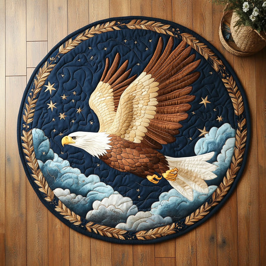 Bald Eagle CW2407026CL Quilted Round Mat
