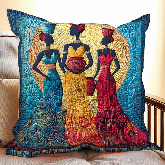 Elegant African Woman WX0406083CL Quilt Pillow Case