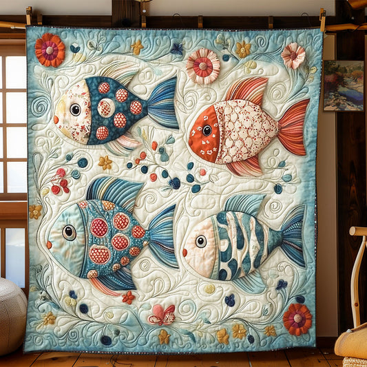 Fish Tale Bliss WJ0601002CL Quilt