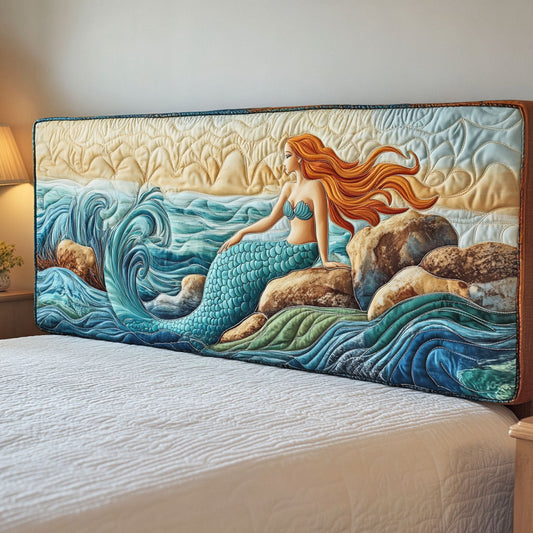 Sapphire Waves CP0301006CL Quilted Headboard Slipcover