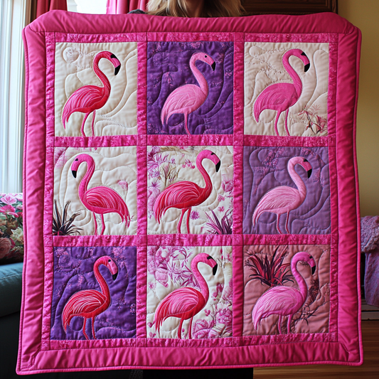 Flamingo Paradise YR1401023CL Quilt