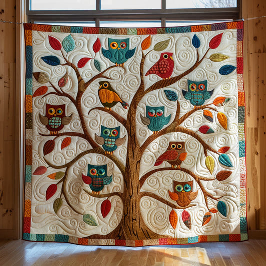 Owl Family Tree CW0210039CL Quilt