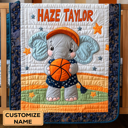 Little Slam Dunk WY0108033CL Personalized Baby Quilt