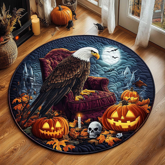 Autumn Spook Eagle WY2108025CL Quilted Round Mat