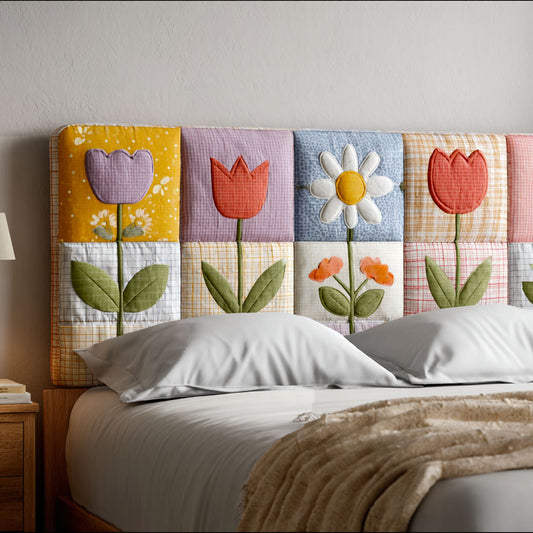 Soft Blossoms CP2912039CL Quilted Headboard Slipcover