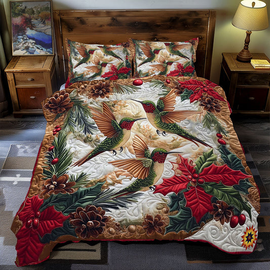 Christmas Hummingbird WY0412066CL Duvet Cover Set