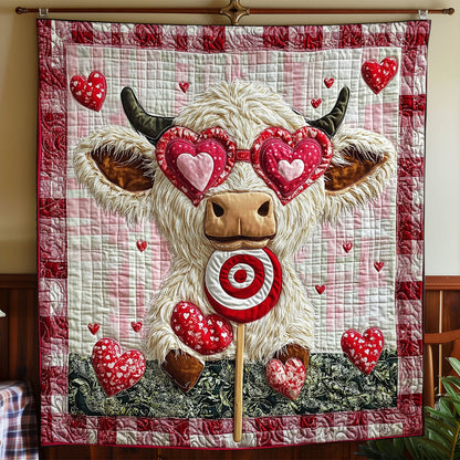 Valentine Of Fluffy Cow WY1701068CL Quilt