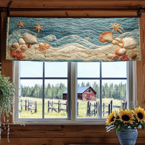 Tidal Whispers WN2003079CL Quilted Valance