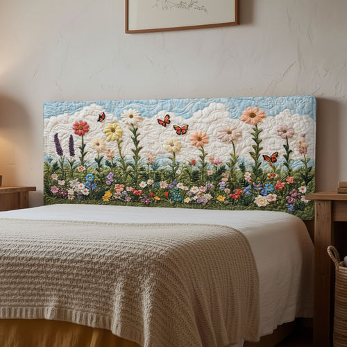 Floral Breeze CP1212014CL Quilted Headboard Slipcover
