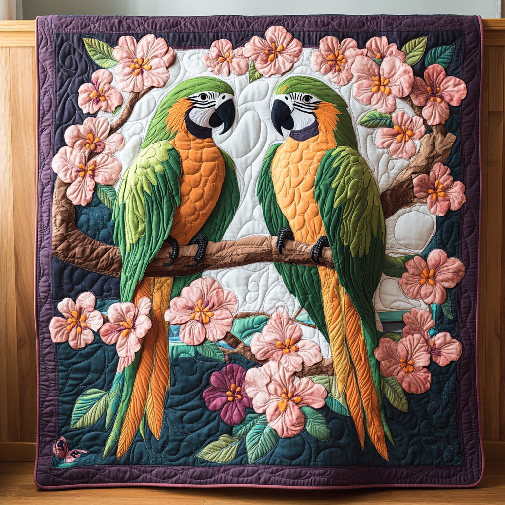 Cherry Blossom Parrot WP2404040CL Quilt