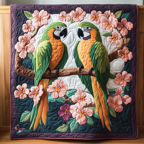 Cherry Blossom Parrot WP2404040CL Quilt