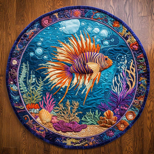 Ocean Lionfish WN2404017CL Quilted Round Mat