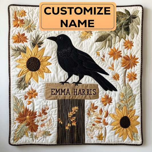 Autumn Raven CW3007020CL Personalized Baby Quilt