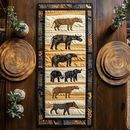 Wild Animal CP2105017CL Quilted Table Runner