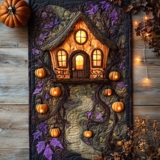 Pumpkin Hearth House WN1507068CL Quilted Table Runner