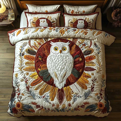 Owl Among Blossoms WN0904019CL Duvet Cover Set