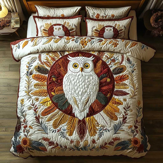 Owl Among Blossoms WN0904019CL Duvet Cover Set