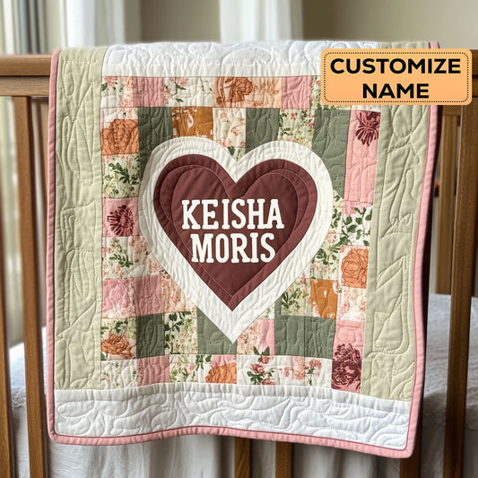 Heartbloom CP1807045CL Personalized Baby Quilt