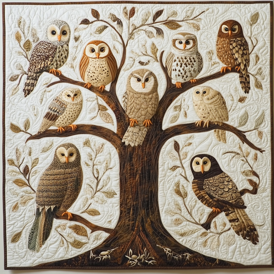 Owl Forest XR0402001CL Quilt