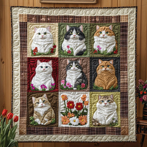 Flower Felines CP0811005CL Quilt