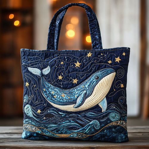 Ocean Whale CW1401038CL Quilted Tote Bag