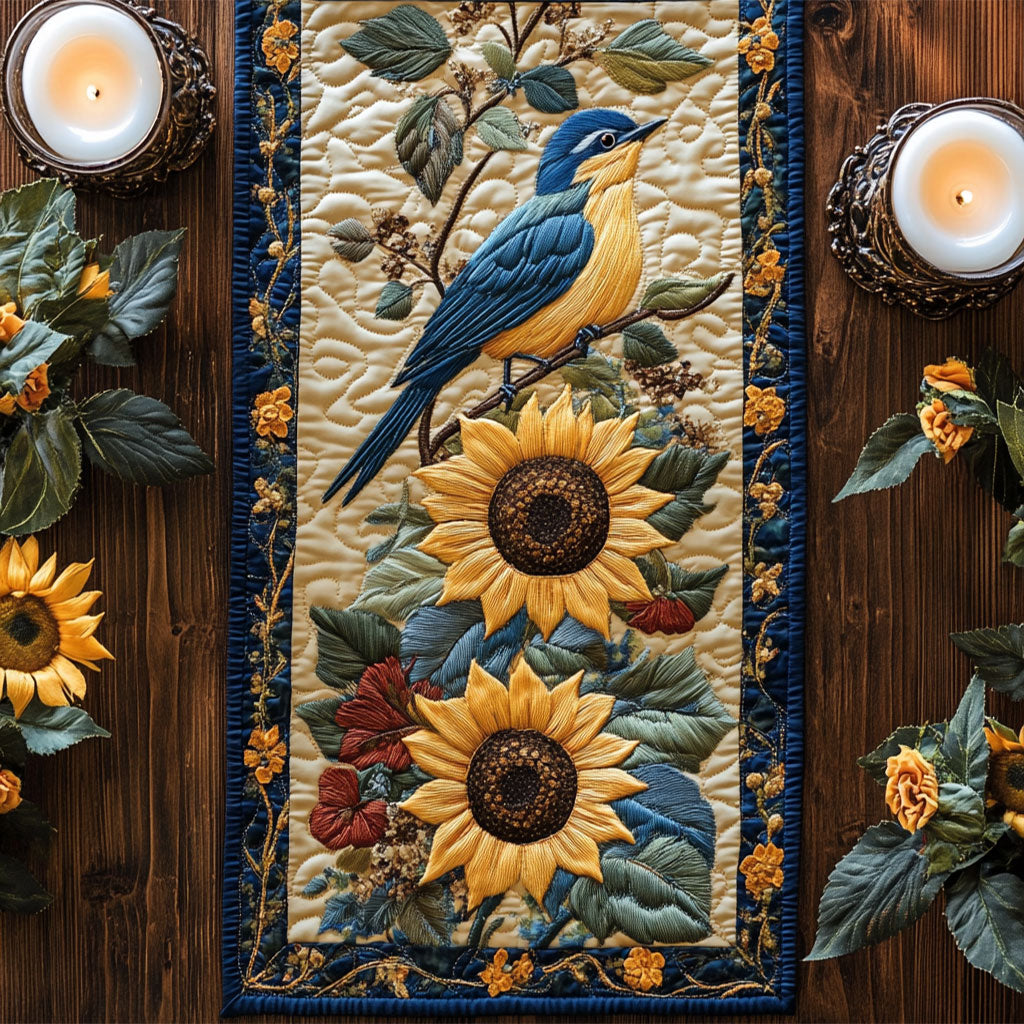 Feathered Friend CM0905023CL Quilted Table Runner