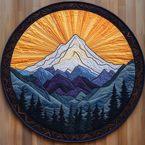 Aurora Embrace Mountain WN1208005CL Quilted Round Mat