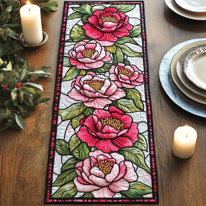 Peony Bloom CW1206034CL Quilted Table Runner