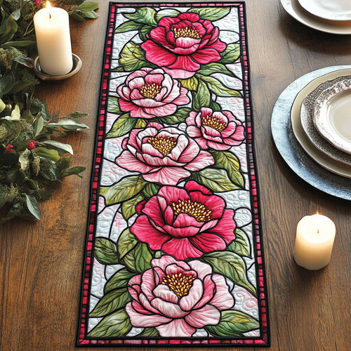 Peony Bloom CW1206034CL Quilted Table Runner