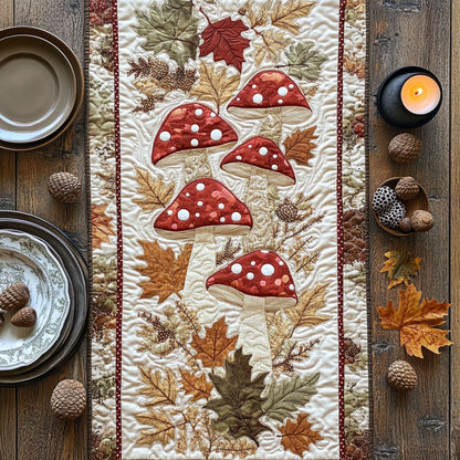 Mushroom Forest CW1806034CL Quilted Table Runner