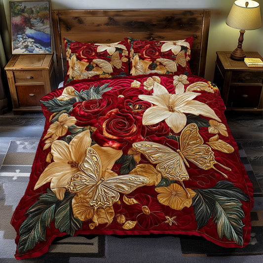 Gold Butterfly WY2811052CL Duvet Cover Set
