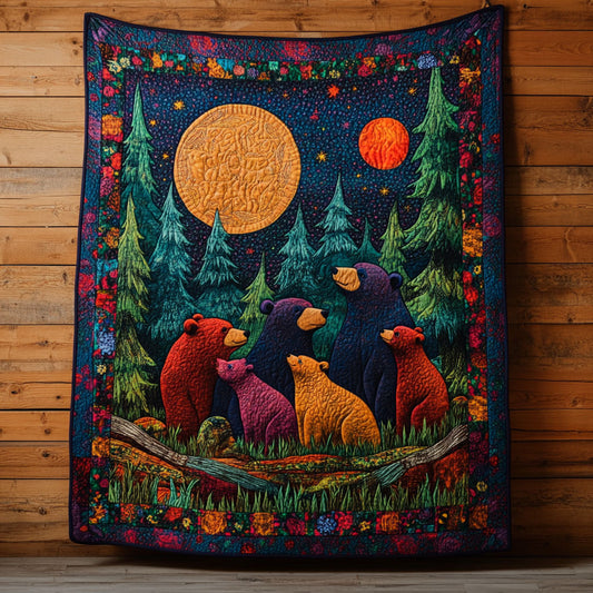 Vibrant Bear Family CP0705026CL Quilt