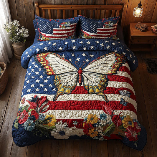 Patriotic Butterfly WJ0906025CL Duvet Cover Set
