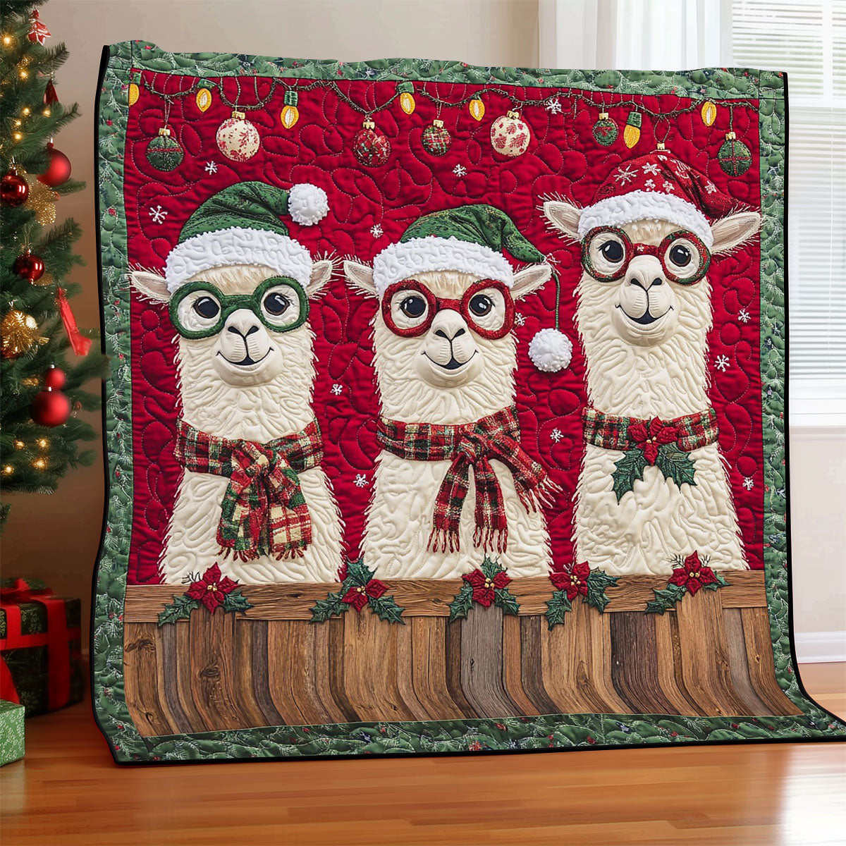 Llama Christmas CW1811035CL Quilt