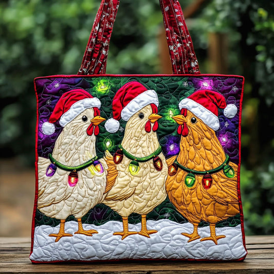 Starry Chicken WN0810047CL Quilted Tote Bag