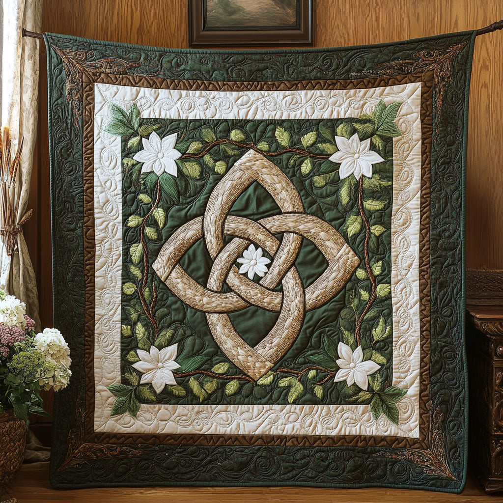 Flower And Celtic WY0904013CL Quilt