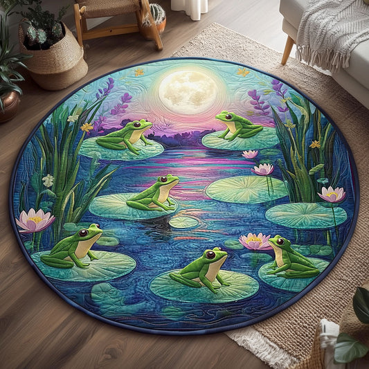 Midnight Frog WJ0904039CL Quilted Round Mat