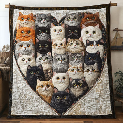 Heartbound Cat WN0501029CL Quilt