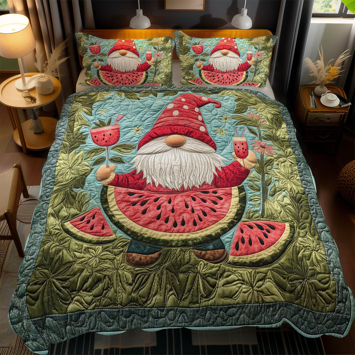 Watermelon Gnome WN1701162CL Duvet Cover Set