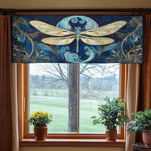 Blue Dragonfly WX0905004CL Quilted Valance