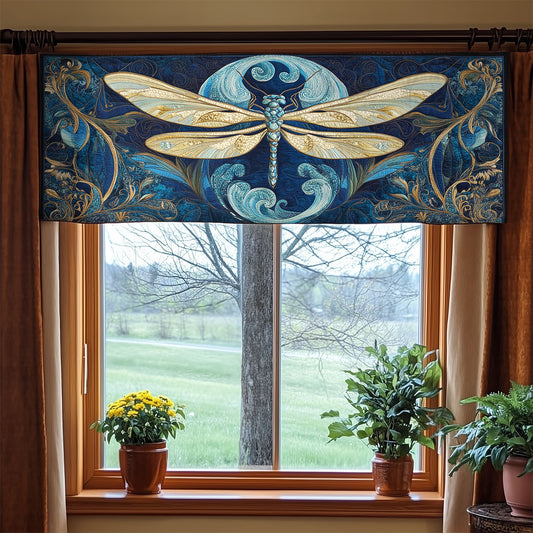 Blue Dragonfly WX0905004CL Quilted Valance