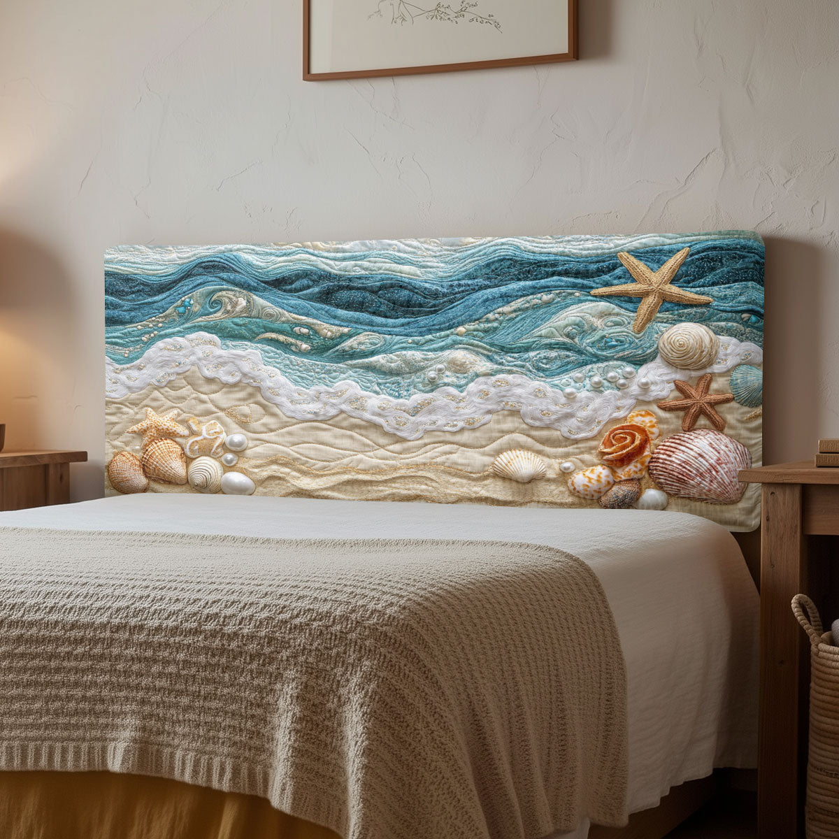 Azure Ocean CW1212001CL Quilted Headboard Slipcover