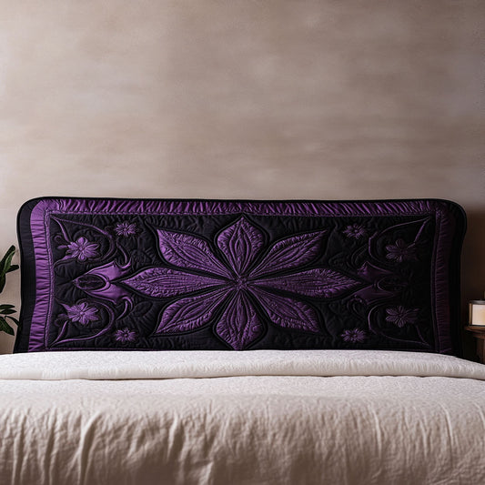 Midnight Flower WN1812015CL Quilted Headboard Slipcover