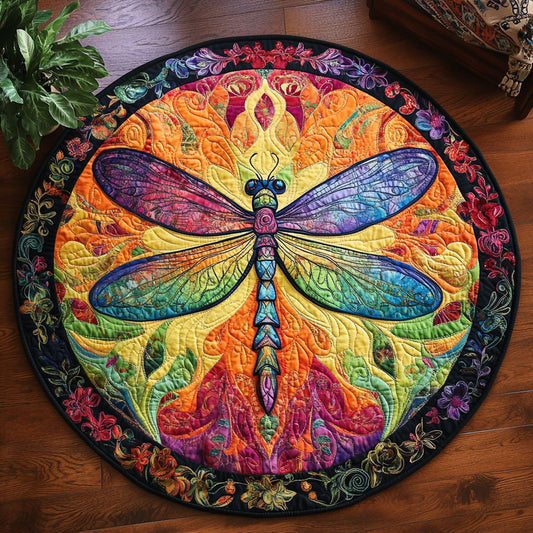 Rainbow Wings CM2804013CL Quilted Round Mat