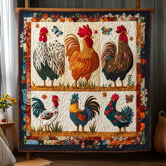 The Rooster Crow WY2708011CL Quilt