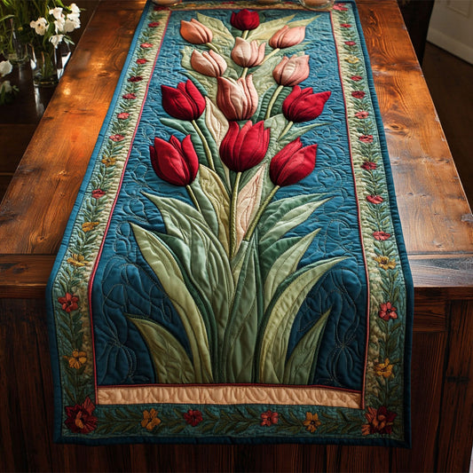 Melody in Bloom CM0306041CL Quilted Table Runner