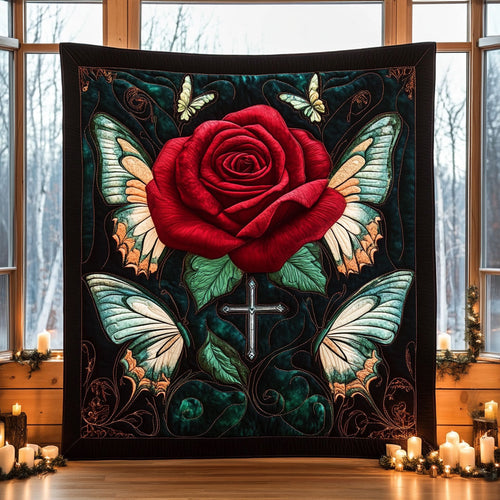 Cross Rose Glory CW0910014CL Quilt