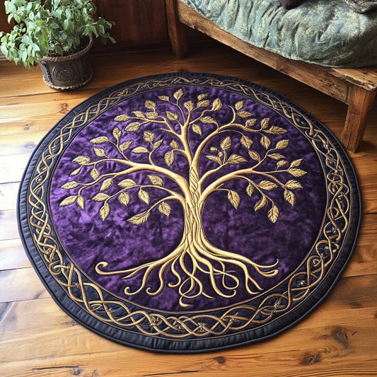 Roots Of Tree Of Life WN2103103CL Quilted Round Mat