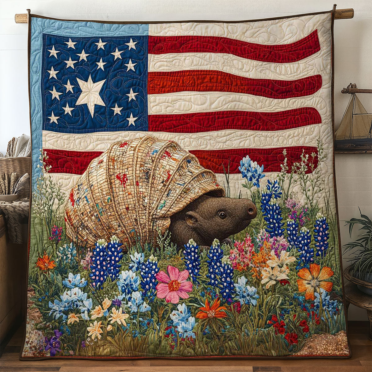 Armadillo In Bloom WN0904002CL Quilt
