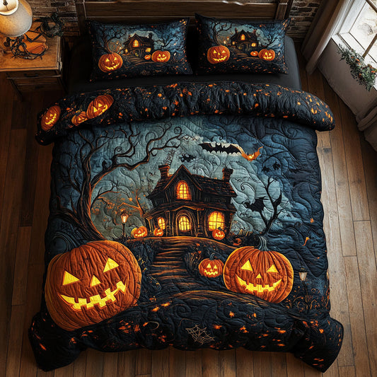 Haunted Pumpkin Manor CW1707023CL Duvet Cover Set